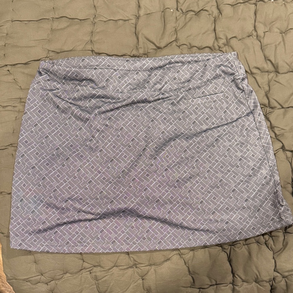 Pebble Beach Black and White Patterned Women's Golf Skort